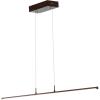 JONATHAN Y JYL7023C Conley 39.5″ Adjustable Integrated LED Metal Linear Pendant, Brass Gold for Kitchen, Dining Room, Living Room(Dark Brown)