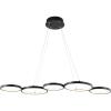 JONATHAN Y JYL7101A Roman 40.75″ 5-Light Bohemian Coastal Iron Linear Integrated LED Pendant Contemporary Industrial Adjustable Dining Room Living Room Kitchen Island Foyer Bedroom Hallway, Black