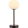 JONATHAN Y JYL7108A Natalia 12.25″ Modern Minimalist Iron Rechargeable Integrated LED Table Lamp Contemporary Bedside Desk Nightstand Lamp for Bedroom Living Room Office, Nickel/White(Oil Rubbed Bronze/White)