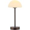 JONATHAN Y JYL7109C Xavier 12.5″ Modern Minimalist Iron Rechargeable Integrated LED Table Lamp Contemporary Bedside Desk Nightstand Lamp for Bedroom Living Room Office, Brass Gold/White(Oil-Rubbed Bronze)