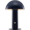 JONATHAN Y JYL7115B Boletus 10.75″ Contemporary Bohemian Rechargeable/Cordless Portable Iron Integrated LED Mushroom Table Lamp Modern, Coastal Bedside Desk Nightstand Lamp, White(Navy)