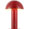 JONATHAN Y JYL7115B Boletus 10.75″ Contemporary Bohemian Rechargeable/Cordless Portable Iron Integrated LED Mushroom Table Lamp Modern, Coastal Bedside Desk Nightstand Lamp, White(Red)