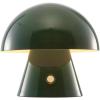 JONATHAN Y JYL7116C Porcini 7″ Contemporary Bohemian Rechargeable/Cordless Portable Iron Integrated LED Mushroom Table Lamp Modern, Coastal Bedside Desk Nightstand Lamp, Forest Green(Forest Green)