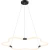 JONATHAN Y JYL7143A Nuvola 31.5″ Contemporary Minimalist Metal/Acrylic Adjustable Dimmable Cloud Integrated LED Chandelier, Brass Gold for Bedroom, Living Room, Kitchen, Home Office, Kids Room(Black)