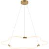 JONATHAN Y JYL7143A Nuvola 31.5″ Contemporary Minimalist Metal/Acrylic Adjustable Dimmable Cloud Integrated LED Chandelier, Brass Gold for Bedroom, Living Room, Kitchen, Home Office, Kids Room(Brass Gold)