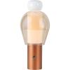 JONATHAN Y JYL7161B Evonne 10.75″ Modern Glam Candle-Style Rechargeable/Cordless Dimmable Integrated LED Table Lamp with Touch Sensor Bedroom, Living Room, Office, Dining Room, Blue/Cooper/Amber(White/Copper/Amber)
