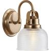 JONATHAN Y JYL7407C Virginia 5.75″ 1-Light Metal/Glass LED Traditional Classic Vanity Light Modern 2700K LED 4W Bulb Entryway Lobby Kitchen Bathroom Bedroom Living Room Hallway, Oil Rubbed Bronze(Brass Gold)