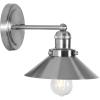 JONATHAN Y JYL7424A June 17.5″ 2-Light Metal Shade Farmhouse Sconce Contemporary Transitional 2200K Edison 25W Bulbs Included for Bedroom Living Room Bathroom, Vanity Lighting, Chrome(Nickel)