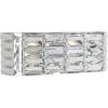 JONATHAN Y JYL7540A Evelyn Crystal Rectangle 24.25″ 3-Light Iron/Crystal Glam Modern LED Vanity Light Classic 2700K LED 2W Bulbs Included Bathroom Hallway Living Room Bedroom Mirror Cabinet, Chrome(2-Light)