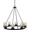 JONATHAN Y JYL7555A Athos 45.5″ 12-Light Iron Rustic Farmhouse Linear LED Chandelier Pendant Bohemian Cottage Rustic Dining Room Living Room Kitchen Foyer Bedroom Hallway, Oil Rubbed Bronze(33.5″ 8-Light)