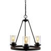 JONATHAN Y JYL7555A Athos 45.5″ 12-Light Iron Rustic Farmhouse Linear LED Chandelier Pendant Bohemian Cottage Rustic Dining Room Living Room Kitchen Foyer Bedroom Hallway, Oil Rubbed Bronze(20″ 3-Light)