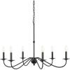 JONATHAN Y JYL7559A Wicklow 34.75″ 6-Light Bohemian Farmhouse Iron LED Chandelier Modern Contemporary Adjustable Dining Room Living Room Kitchen Island Foyer Bedroom Lobby, Oil Rubbed Bronze(Black)