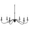 JONATHAN Y JYL7559A Wicklow 34.75″ 6-Light Bohemian Farmhouse Iron LED Chandelier Modern Contemporary Adjustable Dining Room Living Room Kitchen Island Foyer Bedroom Lobby, Oil Rubbed Bronze(Oil-Rubbed Bronze)