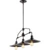 JONATHAN Y JYL7593A Nathan 38.5″ 3-Light Industrial Farmhouse Iron Linear LED Pendant Coastal Contemporary Adjustable Dining Room Living Room Kitchen Island Foyer Bedroom, Oil Rubbed Bronze/Clear(38.5″ 3 Light)