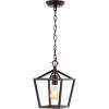 JONATHAN Y JYL7601B Pagoda Lantern Dimmable Adjustable Metal LED Pendant Classic Traditional Farmhouse Dining Room Living Room Kitchen Foyer Bedroom Hallway, 10 in, Antique Gold(Oil-Rubbed Bronze)