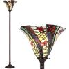 JONATHAN Y JYL8001A Williams Tiffany-Style 71″ Torchiere LED Floor Lamp, Tiffany, Traditional, Art Nouveau Style, Office, Living Room, Family Room, Dining Room, Bedroom, Hallway, Foyer, Bronze
