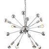 JONATHAN Y JYL9017A Glenn 8-Light 22.5″ Metal Sputnik-Style LED Chandelier Contemporary,Transitional,Modern Dimmable, Adjustable, for Dining Room, Foyer, Bedroom, Chrome