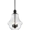 JONATHAN Y JYL9046A Adam 16″ Adjustable Metal/Glass LED Pendant, Oil Rubbed Bronze Classic;Cottage;French Country;Transitional;Rustic, Dimmable, for Kitchen, Living Room,(16″)