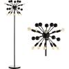 JONATHAN Y JYL9049A Orbit 10-Light 63″ Modern Sputnik Metal LED Floor Lamp, Farmhouse, Midcentury, Contemporary, Industrial, Scandinavian, Transitional, Office, Living Room, Bedroom, Black