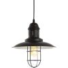 JONATHAN Y JYL9537A Deere 12″ Adjustable Iron/Glass Cage Light LED Pendant, Bohemian, Coastal, Cottage, Farmhouse, Industrial, Rustic, Southwestern, Transitional, Kitchen, Hallway, Closet, Black