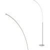 JONATHAN Y JYL9539A Curva 64″ Metal Minimalist Modern LED Integrated Floor Lamp, Modern, Contemporary, Office, Living Room, Family Room, Dining Room, Kitchen, Bedroom, Hallway, Foyer, Chrome(Curva Chrome)