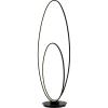 JONATHAN Y JYL9540A Looper 47″ Metal Modern Contemporary Oval Dimmable Integrated LED Floor Lamp, Black, Bedroom, Living Room, Office, Reading(Black)