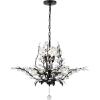 JONATHAN Y JYL9551A Adoria 12″ 3-Light Contemporary Bohemian Iron/Acrylic LED Pendant Industrial,Modern,French Country Bedroom Living Room,Oil Rubbed Bronze/Clear(7-Light)