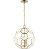 JONATHAN Y JYL9925A Bee 13.5″ 3-Light Modern Bohemian Iron/Glass LED Pendant Contemporary Vintage Adjustable Dining Room Living Room Kitchen Island Foyer Bedroom Hallway, Nickel(Nickel)