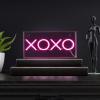 JONATHAN Y NEN1005A XOXO 11.75″ Contemporary Glam Acrylic Box USB Operated LED Neon Light, Pink Plug in Wall Light for Bedroom Wall Décor, Kids Bedroom, Party Supplier