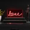 JONATHAN Y NEN1023A Love 11.88″ X 5.88″ Contemporary Glam Acrylic Box USB Operated LED Neon Light, Red