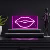 JONATHAN Y NEN1024A Lips 11.88″ X 5.88″ Contemporary Glam Acrylic Box USB Operated LED Neon Light, Pink