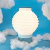JONATHAN Y USA1003B 3D Printed Dimmable LED Table Lamp Asian Lantern 15″ Vintage Traditional Plant-Based PLA for Living Room, Dorm, Home, Office (LED Bulb Included), White/Blue(White/Blue)