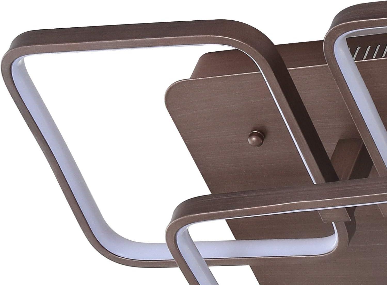 imageJONATHAN Y JYL7213A Sebastian 175quot Integrated LED Metal Flush Mount Contemporary Dimmable 3000K Cozy Warm Light KitchenHallwayBathroomStairwell Coffee