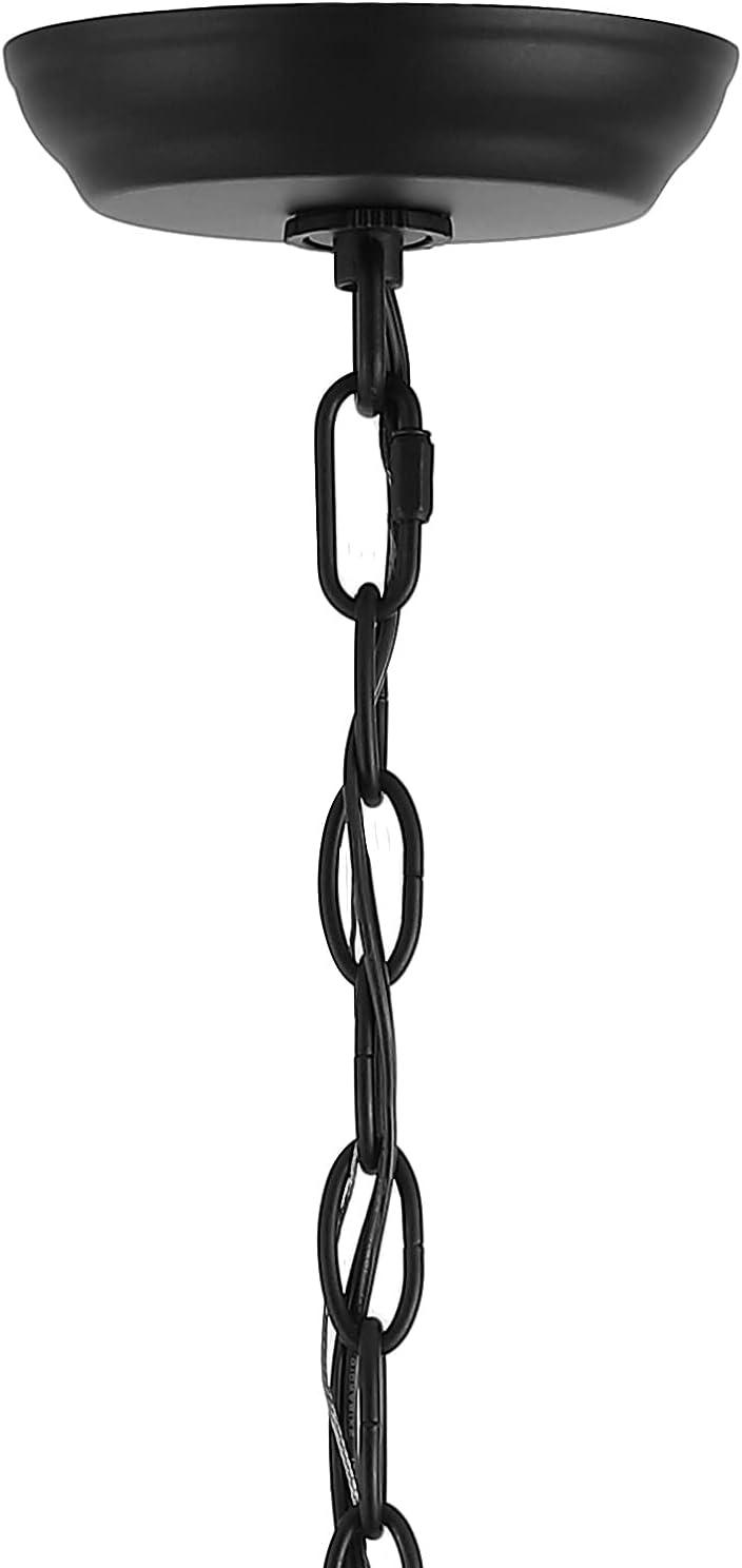 imageJONATHAN Y JYL7497A 36quot 12Light Gio Iron Farmhouse Classic Industrial Ring LED Chandelier Contemporary French Country Rustic Dimmable Adjustable Dining Room Living Room Kitchen Oil Rubbed BronzeOilRubbed Bronze