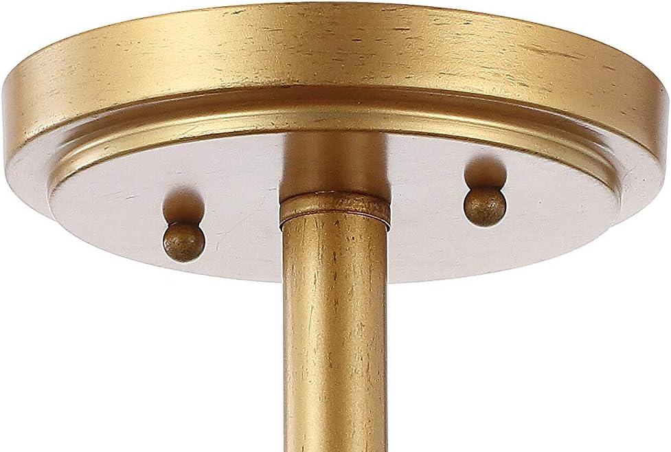 imageJONATHAN Y JYL9071A Leila 3Light 1325quot IronCrystal Modern Glam LED Flush Mount ClassicDesignerGlamTraditional Dimmable 2700K Cozy Warm Light for KitchenHallwayBathroomStairwell Gold