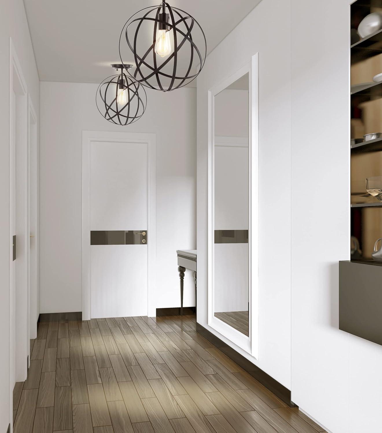 imageJONATHAN Y JYL9515A Alba 85quot Orb Metal LED Flush Mount Contemporary Dimmable 2700K Cozy Warm Light for KitchenHallwayBathroomStairwell OilRubbedBronzeOilRubbed Bronze