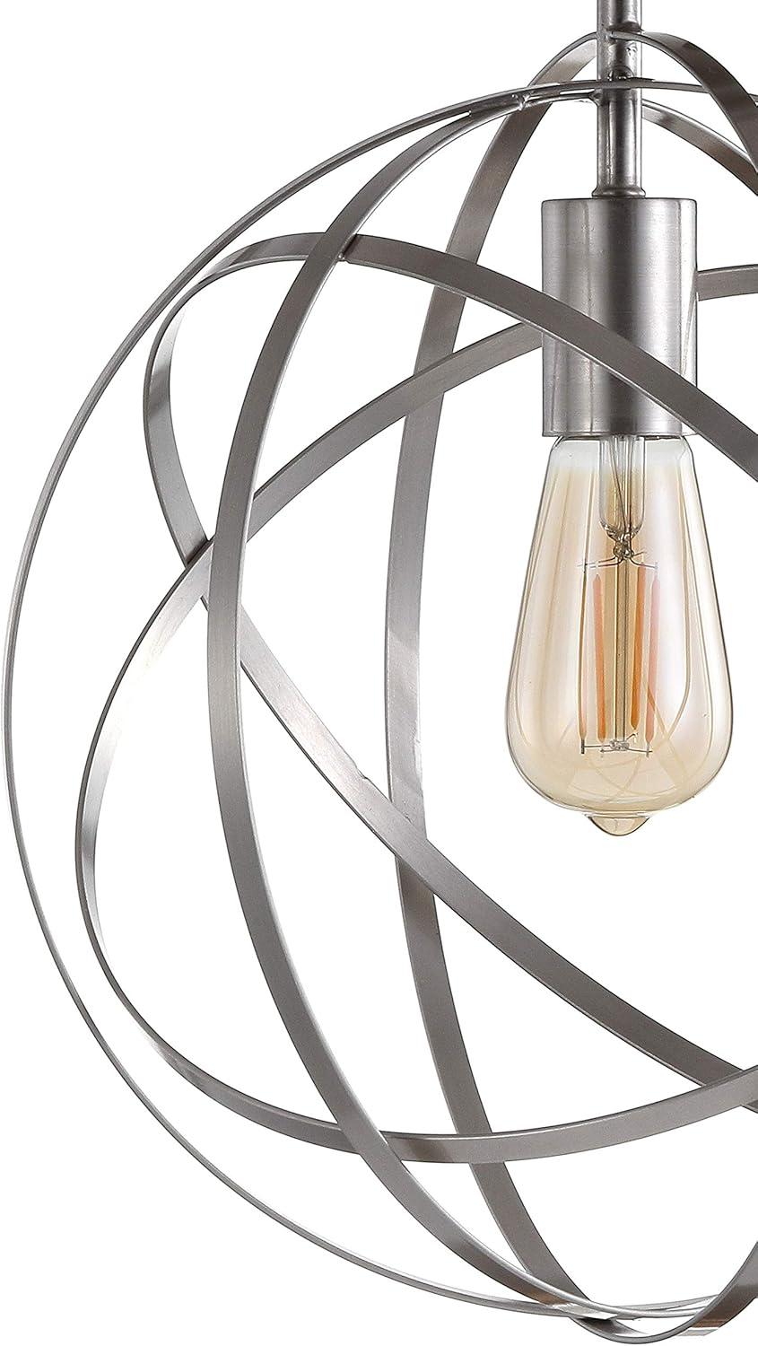 imageJONATHAN Y JYL9515A Alba 85quot Orb Metal LED Flush Mount Contemporary Dimmable 2700K Cozy Warm Light for KitchenHallwayBathroomStairwell OilRubbedBronzeNickel