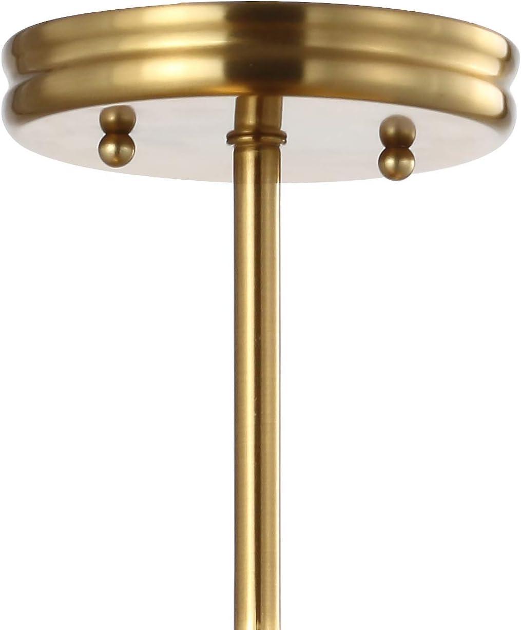 imageJONATHAN Y JYL9532A Cisco 1175quot Iron Modern Farmhouse LED Semi Flush Mount Bohemian Coastal Cottage Farmhouse Industrial Rustic Transitional Kitchen Bathroom Hallway Foyer Brass GoldGold
