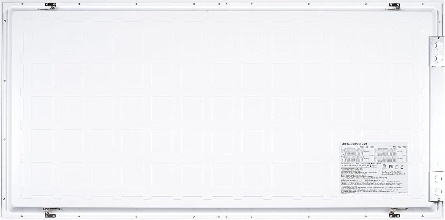 imageJONATHAN Y JYL9805ASET2 2 ft X 4 ft 50Watt Dimmable Integrated LED Flat Panel Flush Mount Light with 5500 Lumens 5000K White Set of 2Rectangular