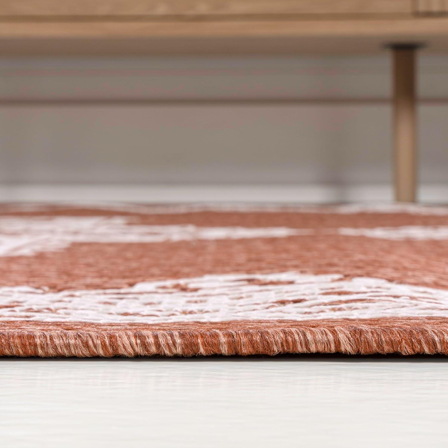 imageJONATHAN Y Vintage Medallion Indoor Outdoor Area Rug 8X10 TerraCream Arden Casual for Backyard Patio Porch EasyCleaning High Traffic PetFriendly NonShedding SMB300E8TerraCream