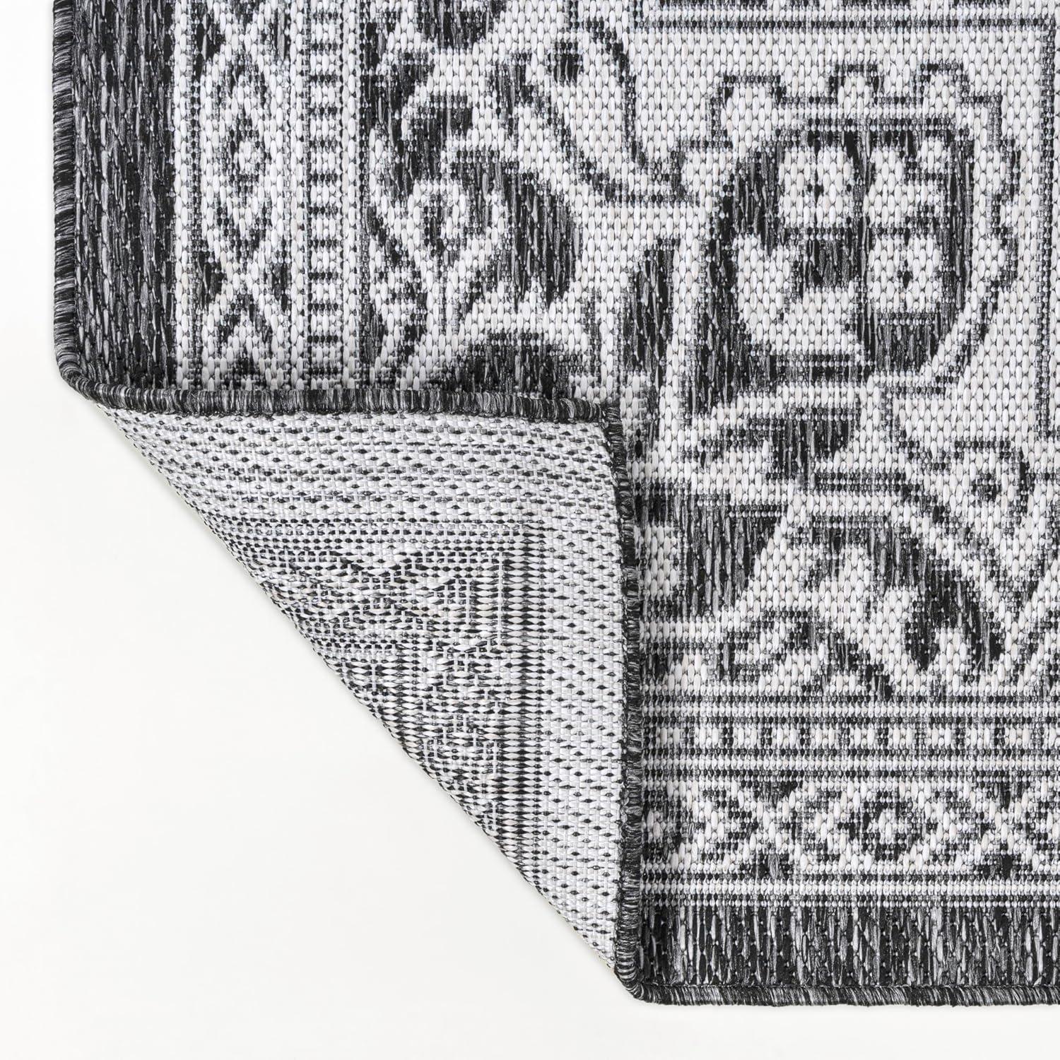 imageJONATHAN Y Vintage Medallion Indoor Outdoor Area Rug 8X10 TerraCream Arden Casual for Backyard Patio Porch EasyCleaning High Traffic PetFriendly NonShedding SMB300E8Dark GrayCream