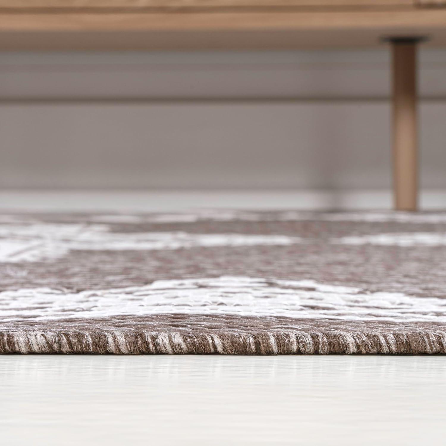 imageJONATHAN Y Vintage Medallion Indoor Outdoor Area Rug 8X10 TerraCream Arden Casual for Backyard Patio Porch EasyCleaning High Traffic PetFriendly NonShedding SMB300E8Light BrownCream