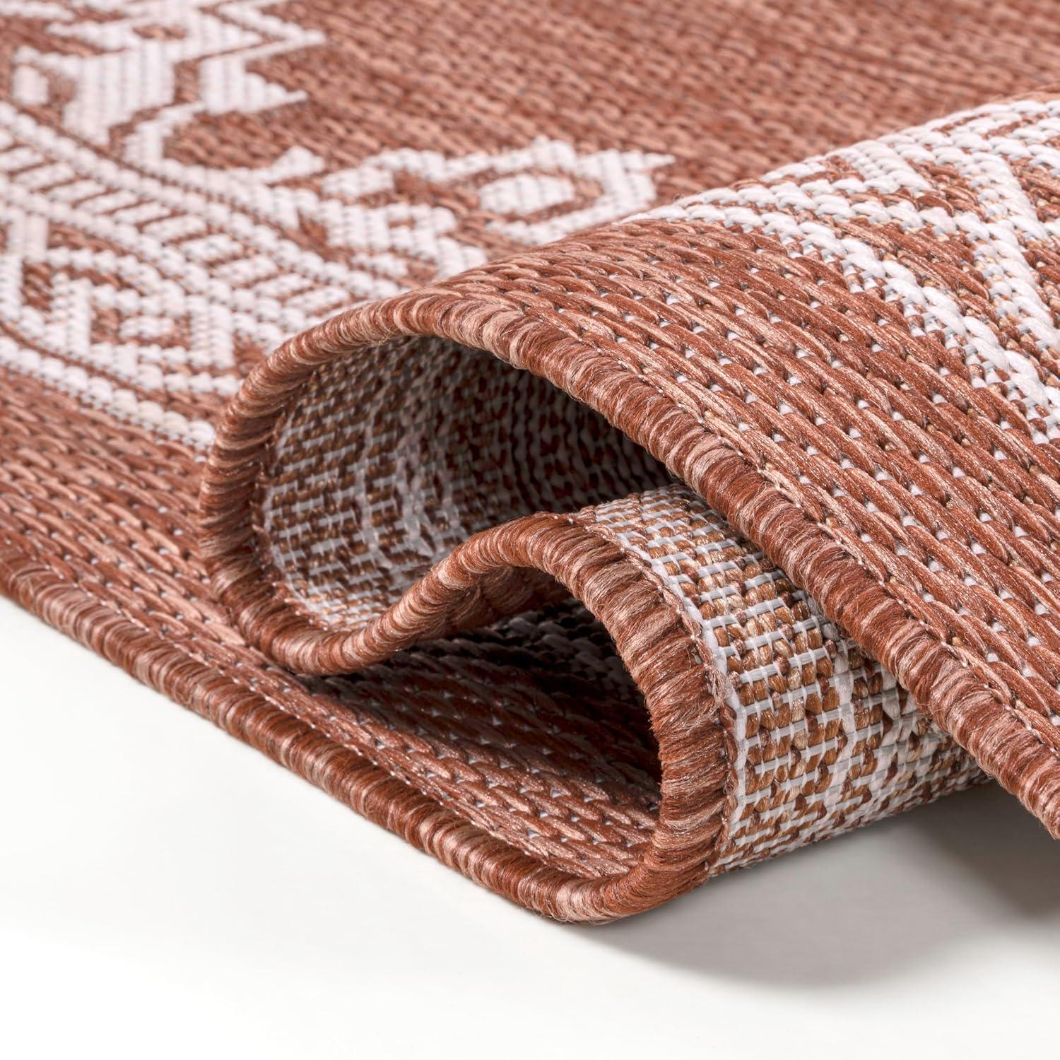 imageJONATHAN Y Vintage Medallion Indoor Outdoor Area Rug 8X10 TerraCream Arden Casual for Backyard Patio Porch EasyCleaning High Traffic PetFriendly NonShedding SMB300E8TerraCream