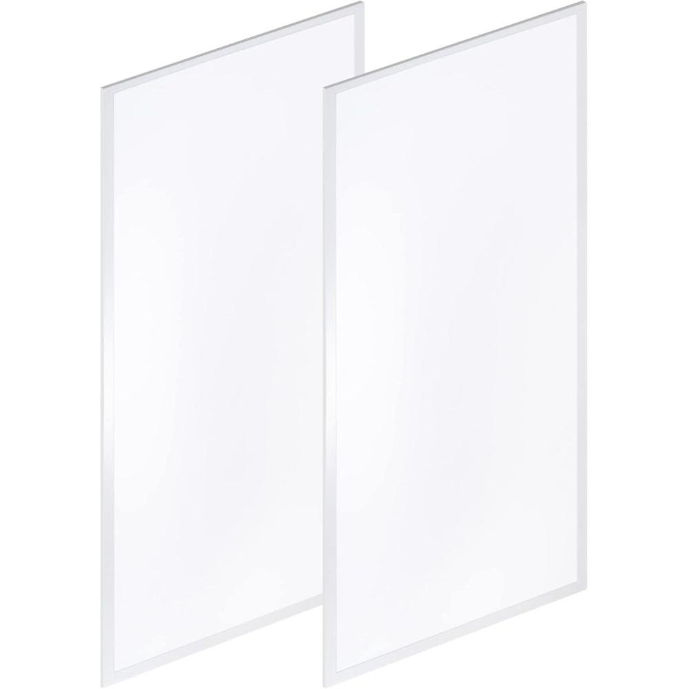 imageJONATHAN Y JYL9805ASET2 2 ft X 4 ft 50Watt Dimmable Integrated LED Flat Panel Flush Mount Light with 5500 Lumens 5000K White Set of 2Rectangular