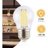 JONATHAN Y BLB-G45A-SET6 Classic Non-Dimmable LED Edison Glass Bulbs, 4W, Equivalent 40W, E26 Base, 80+ CRI, G45 Warm White 2700K, 420 Lumens for Bedroom, Living Room, Office, Clear, Pack of 6