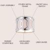 JONATHAN Y JYL3500B Hex 3-Light 16.25″ Metal LED Flush Mount Contemporary,Transitional Dimmable, 2700K Cozy Warm Light, Kitchen,Hallway,Bathroom,Stairwell, Chrome(Chrome)