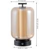 JONATHAN Y JYL7160A-SET2 Milou 10.75″ Vintage Glam Lantern Rechargeable/Cordless Dimmable Integrated LED Table Lamp with Touch Sensor Bedroom, Living Room, Office, Dining Room, Gold/Amber (Set of 2)(Black/Amber)