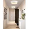 JONATHAN Y JYL7206B Ring 17.7″ Integrated LED Flush Mount, Modern, Contemporary, Dimmable, 3000K Cozy Warm Light Kitchen,Hallway,Bathroom,Stairwell, Black(White)