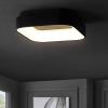 JONATHAN Y JYL7207B Rafael 17.7″ Integrated LED Metal Flush Mount Ceiling Light, Modern, Contemporary, Dimmable, 3000K Cozy Warm Light Kitchen,Hallway,Bathroom,Stairwell, Black(Black)