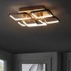 JONATHAN Y JYL7213A Sebastian 17.5″ Integrated LED Metal Flush Mount, Contemporary, Dimmable, 3000K Cozy Warm Light Kitchen,Hallway,Bathroom,Stairwell, Coffee